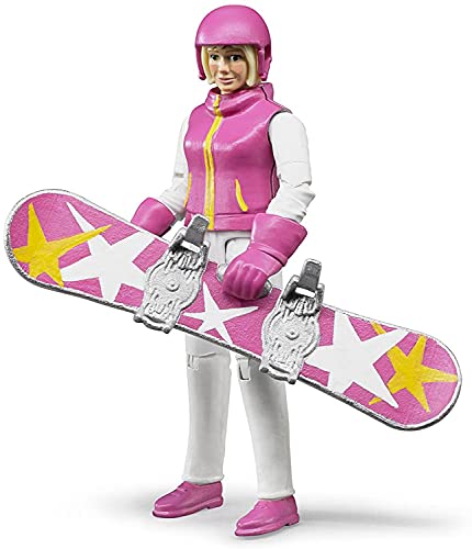 bruder-bworld-60420-snowboardfahrerin-spielfigur-mit-board image 4