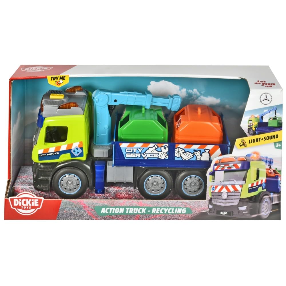 dickie-go-real-action-truck-recycling-lkw-26-cm image 7