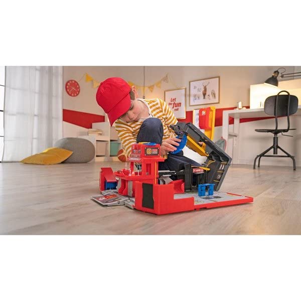 dickie-sos-folding-fire-truck-feuerwehrstation-mit-sound image 8