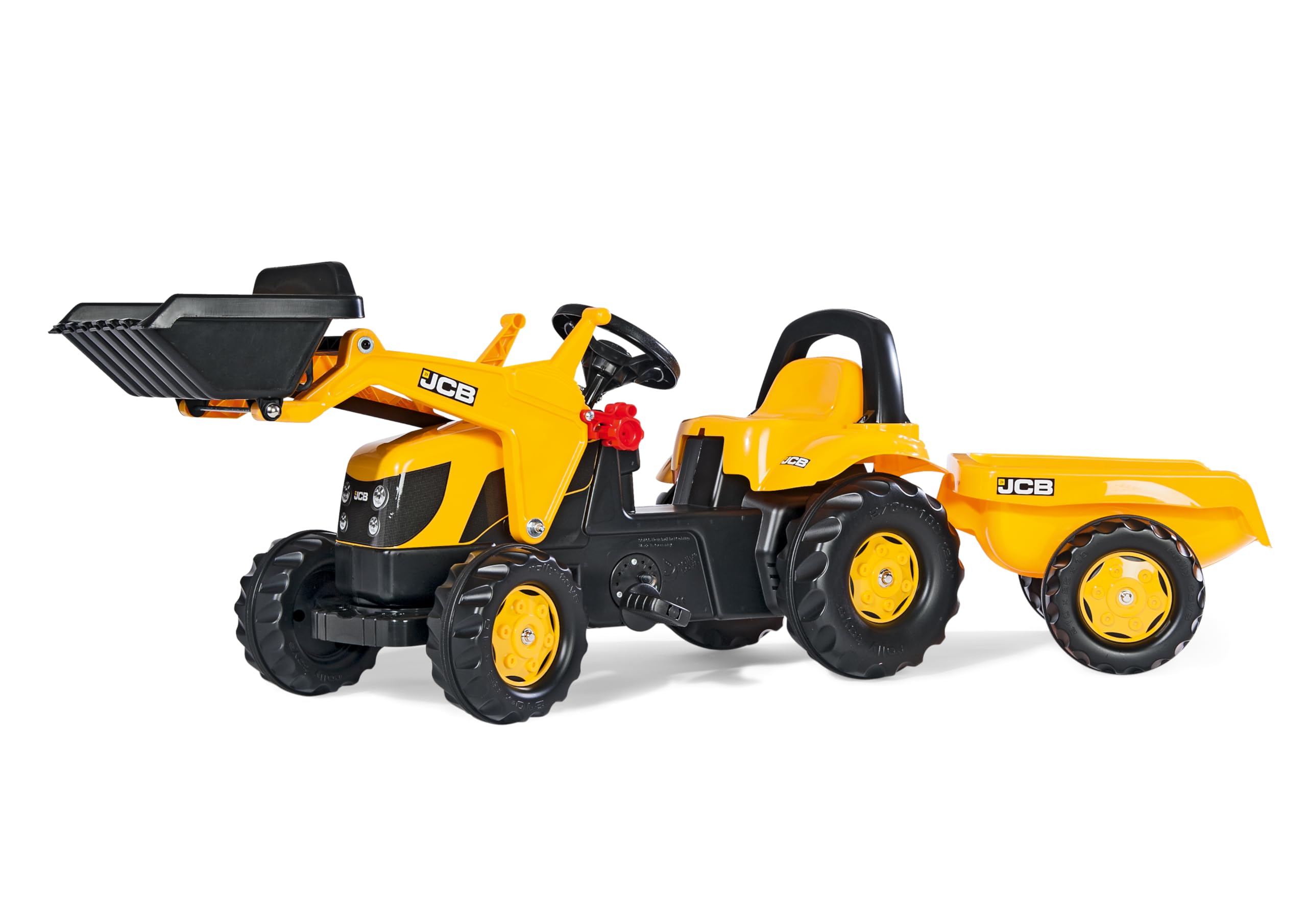 rolly-toys-rollykid-jcb-trettraktor-mit-lader-und-anh-nger image 2