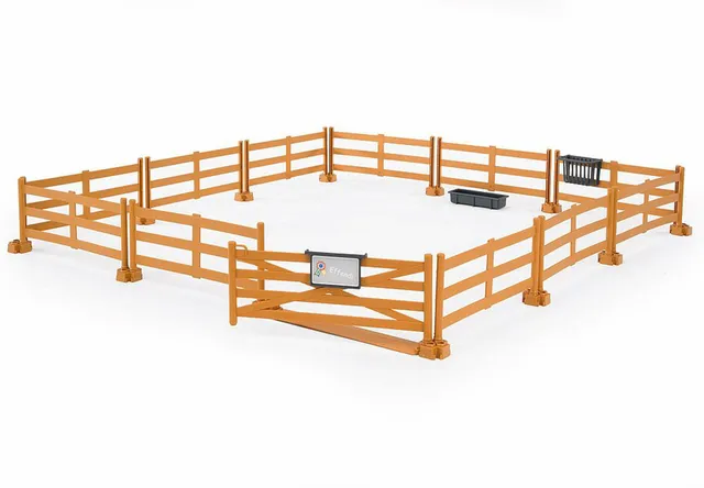 bruder-bworld-weidezaun-pferdekoppel-mit-futterraufe-62604 image 1