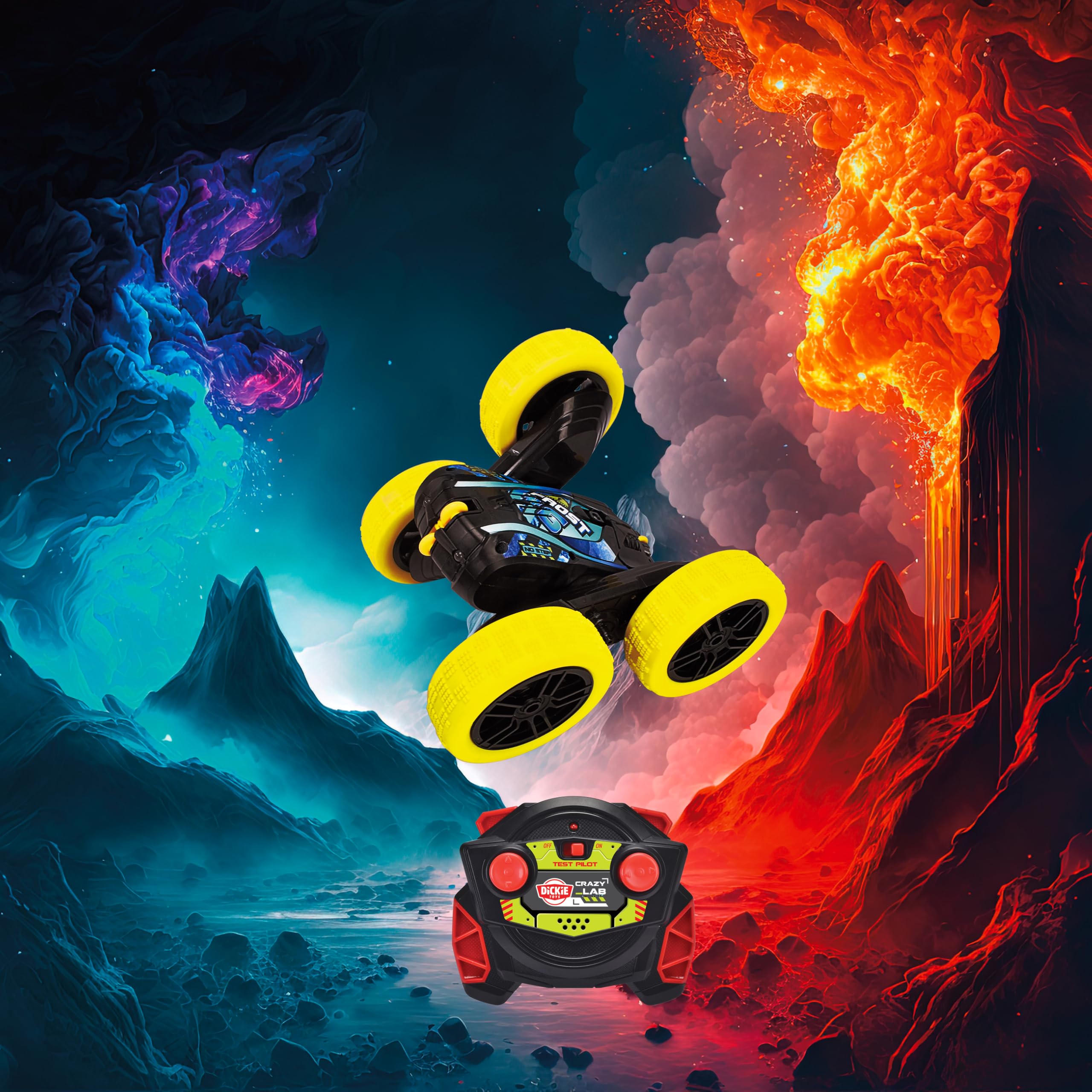 dickie-toys-go-crazy-fire-n-frost-flippy-rc-auto-16-cm-8-km-h image 2