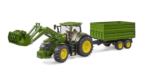 bruder-profi-john-deere-7r-350-traktor-mit-frontlader-und-anh-nger image 7