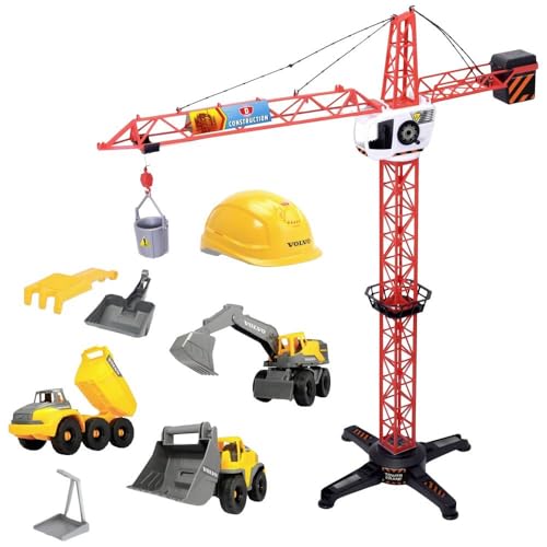 dickie-go-real-volvo-baustellen-set-9-teilig-mit-kran-100-cm image 3
