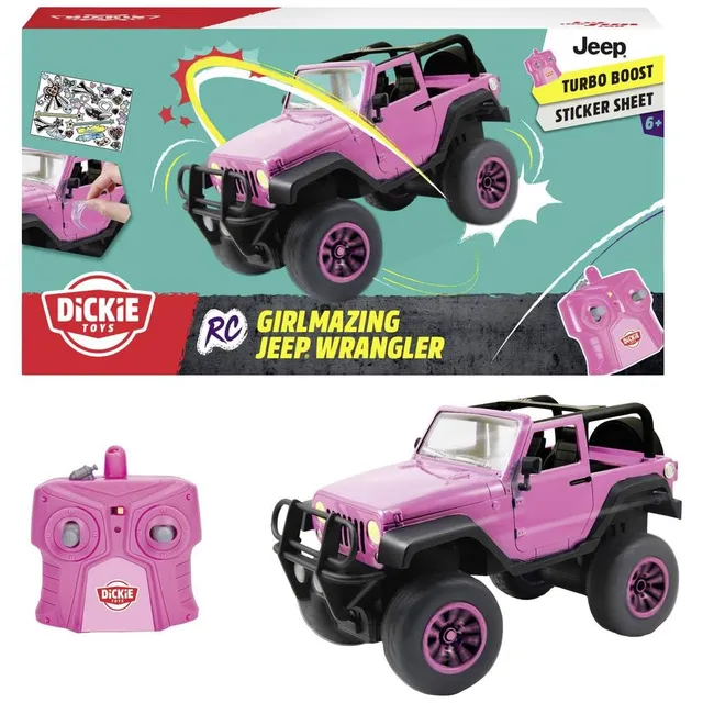 dickie-toys-go-crazy-rc-girlmazing-jeep-wrangler-pink-1-16-ferngesteuert image 1