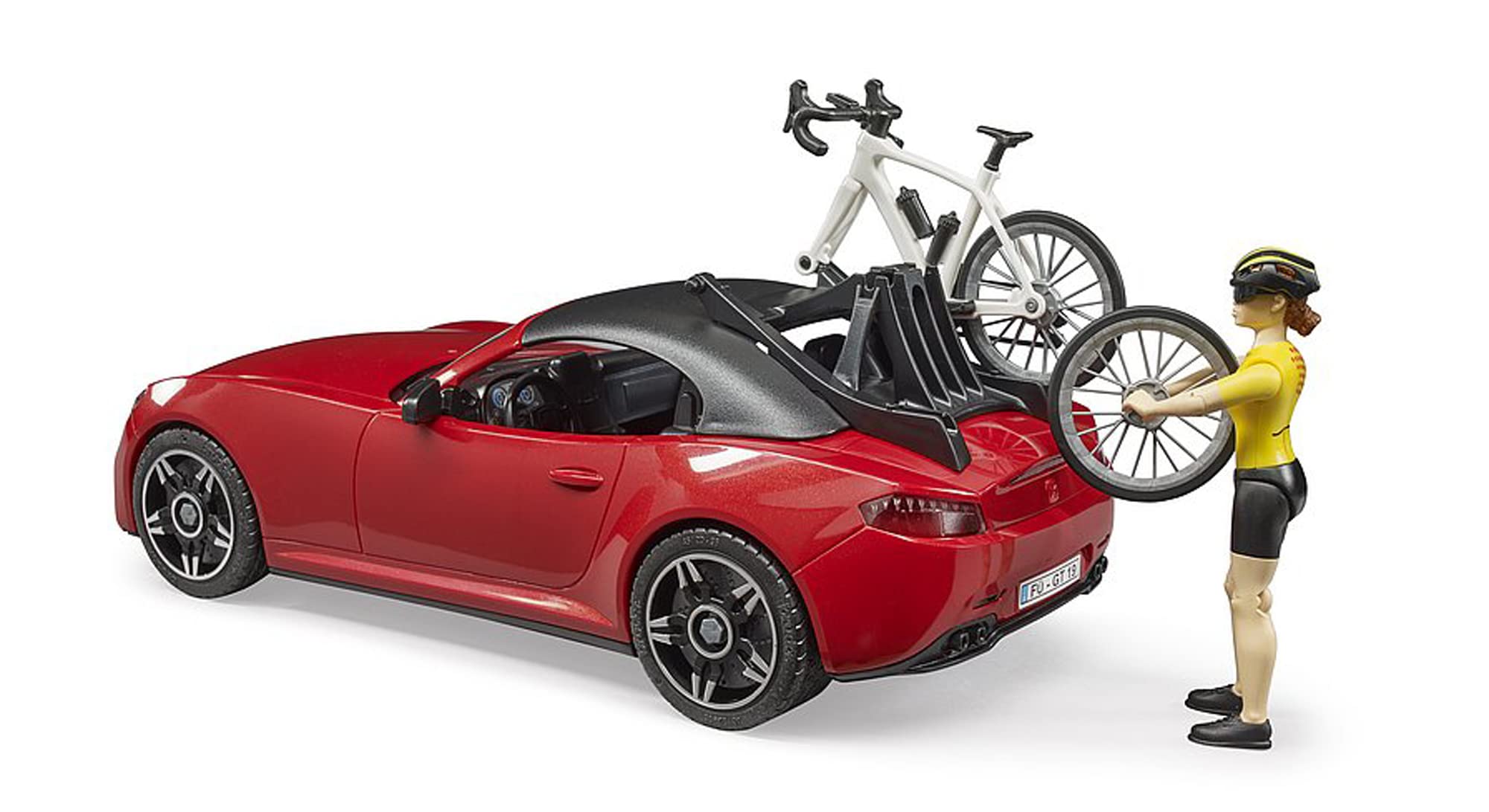 bruder-profi-series-03485-roadster-cabrio-mit-rennrad image 6