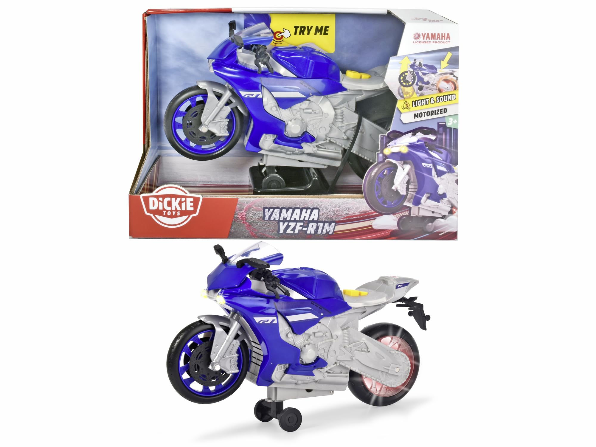 dickie-yamaha-r1-wheelie-raiders-spielzeugmotorrad-26-cm-blau image 5