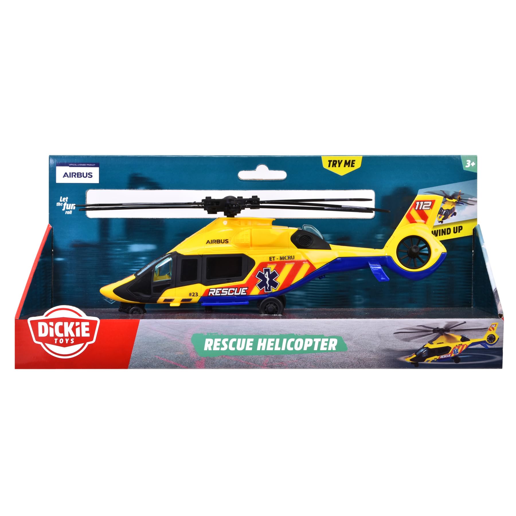 dickie-toys-sos-rettungs-helikopter-airbus-h160-23-cm-gelb image 7