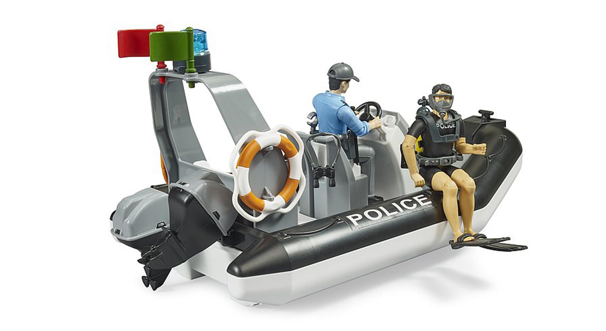 bruder-bworld-polizei-schlauchboot-polizist-taucher-62733 image 4