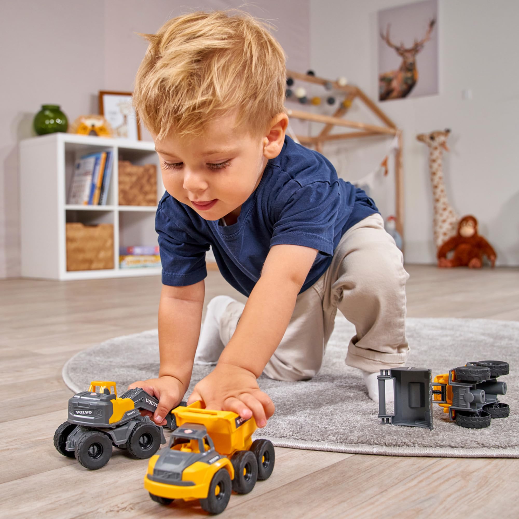 dickie-toys-go-real-volvo-baustellen-set-spielzeugautos-16-cm image 6