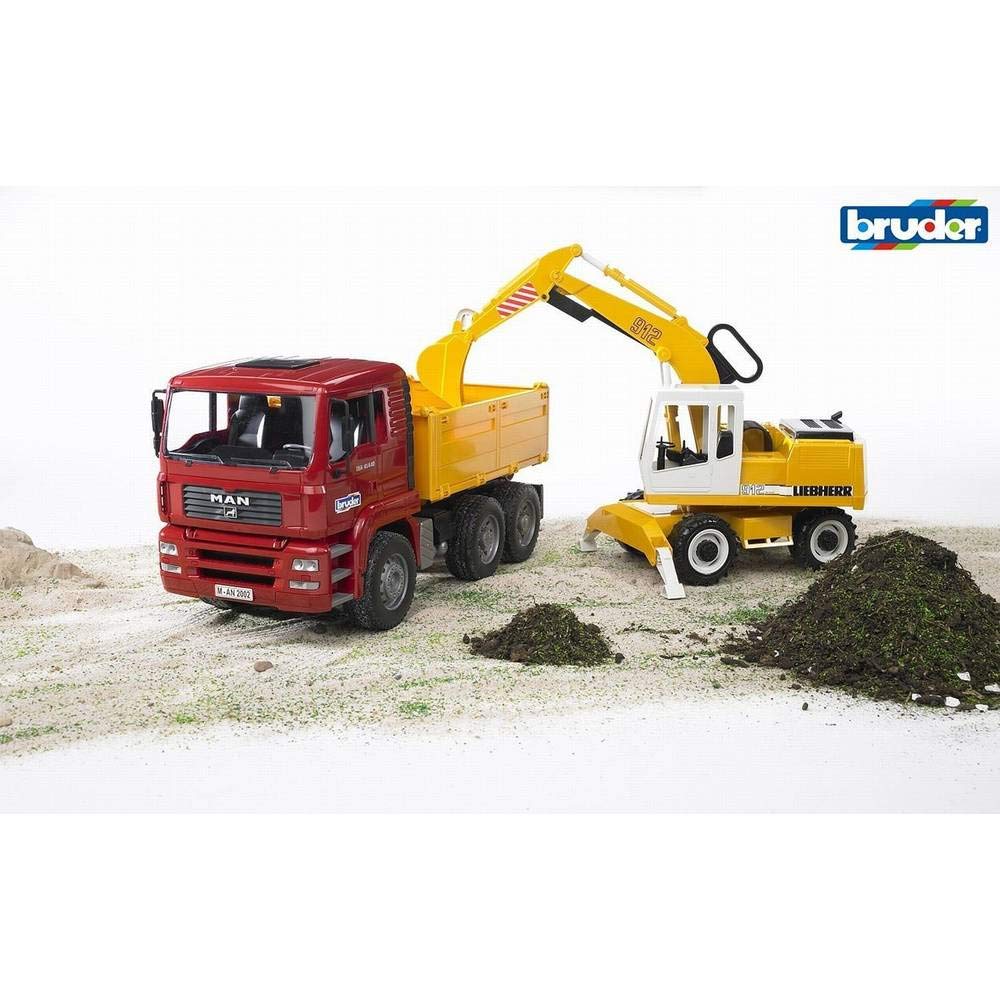 bruder-profi-02751-man-tga-kipper-spielzeug-lkw-mit-bagger image 4