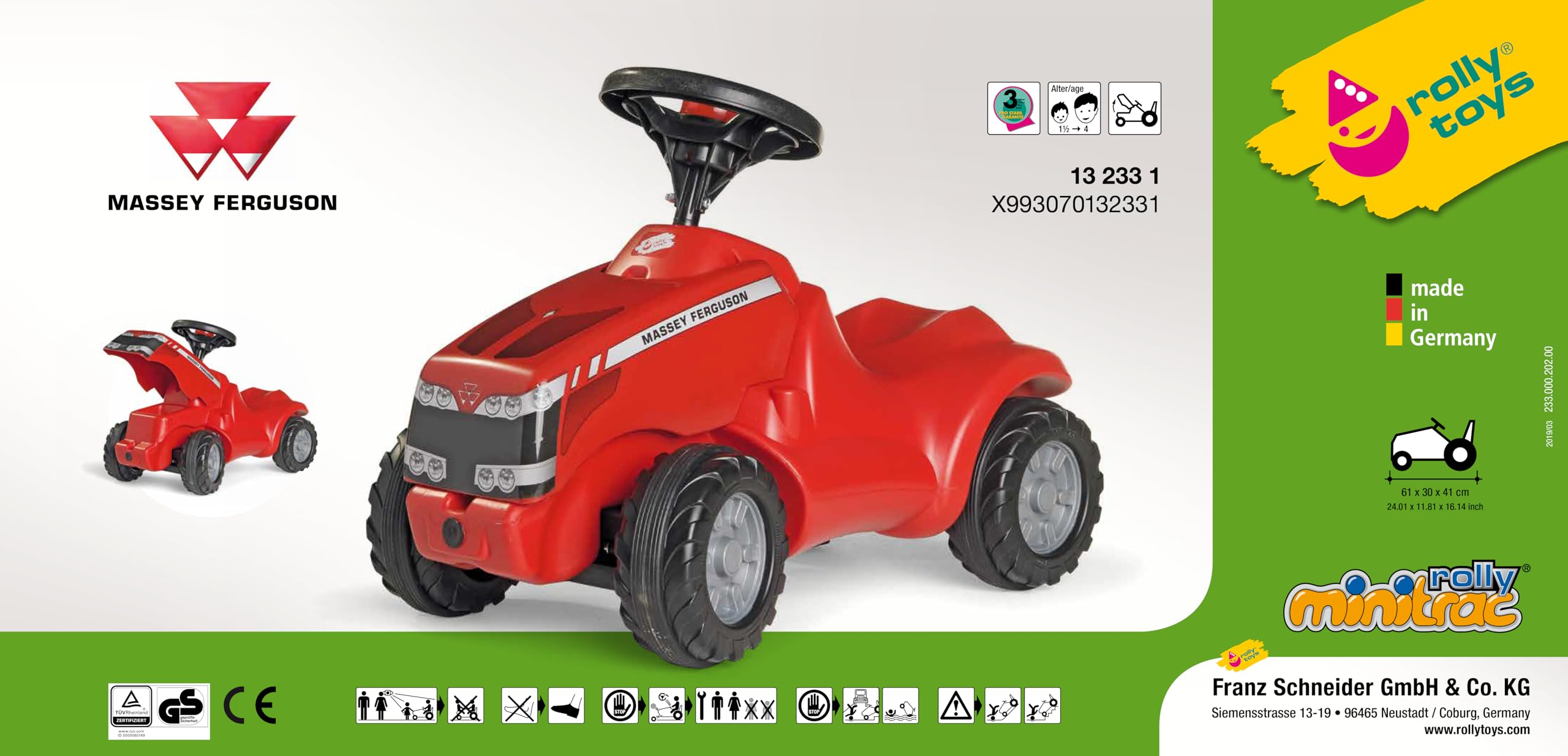 rolly-toys-rollyminitrac-massey-ferguson-5470-rutscher-babytrac image 7