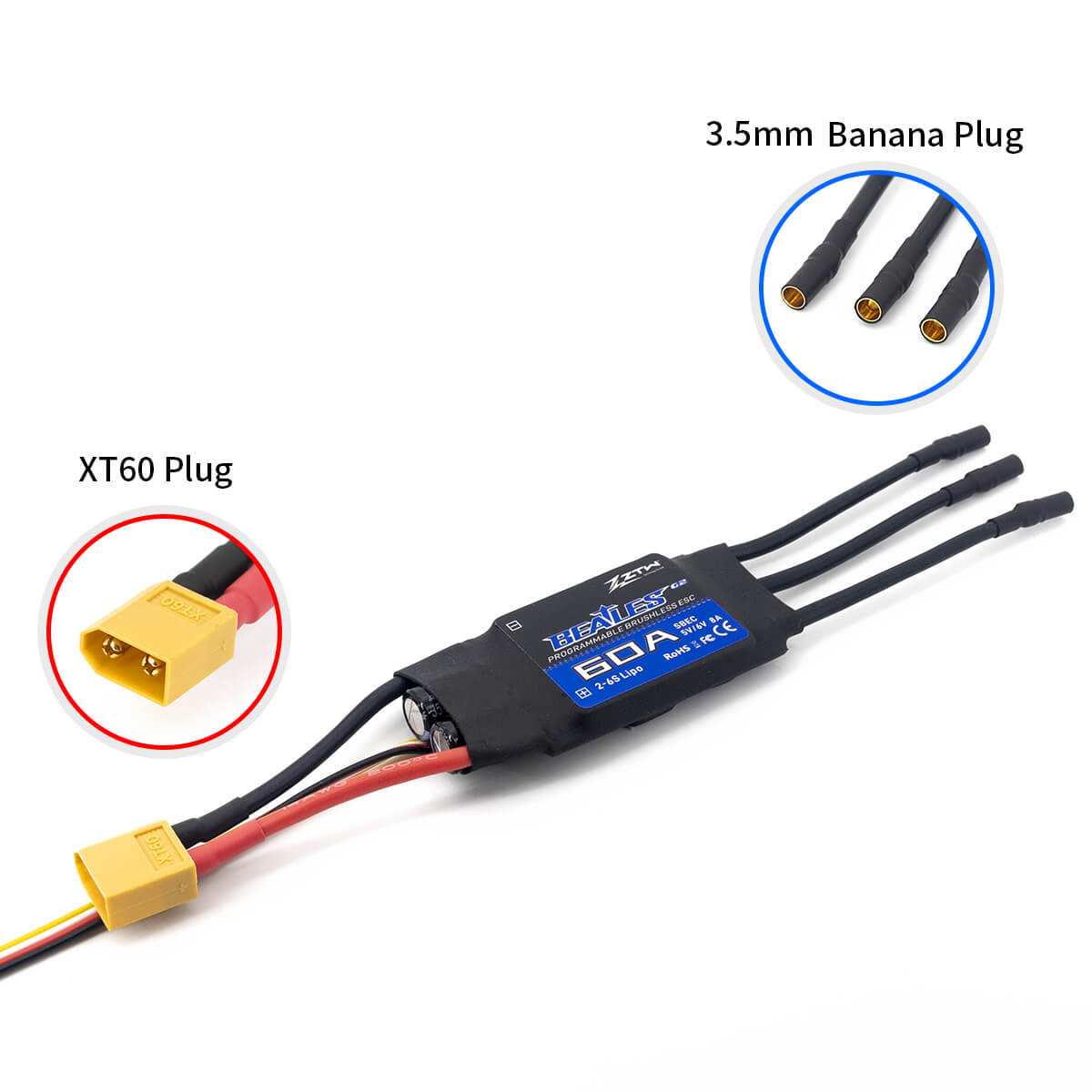 ztw-beatles-g2-60a-esc-drohnen-regler-ohne-stecker-2-6s-sbec image 7