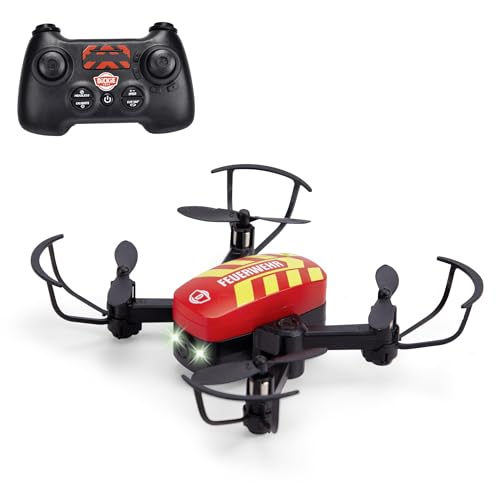 dickie-sos-rc-fire-drone-12-cm-feuerwehr-drohne-mit-licht image 8