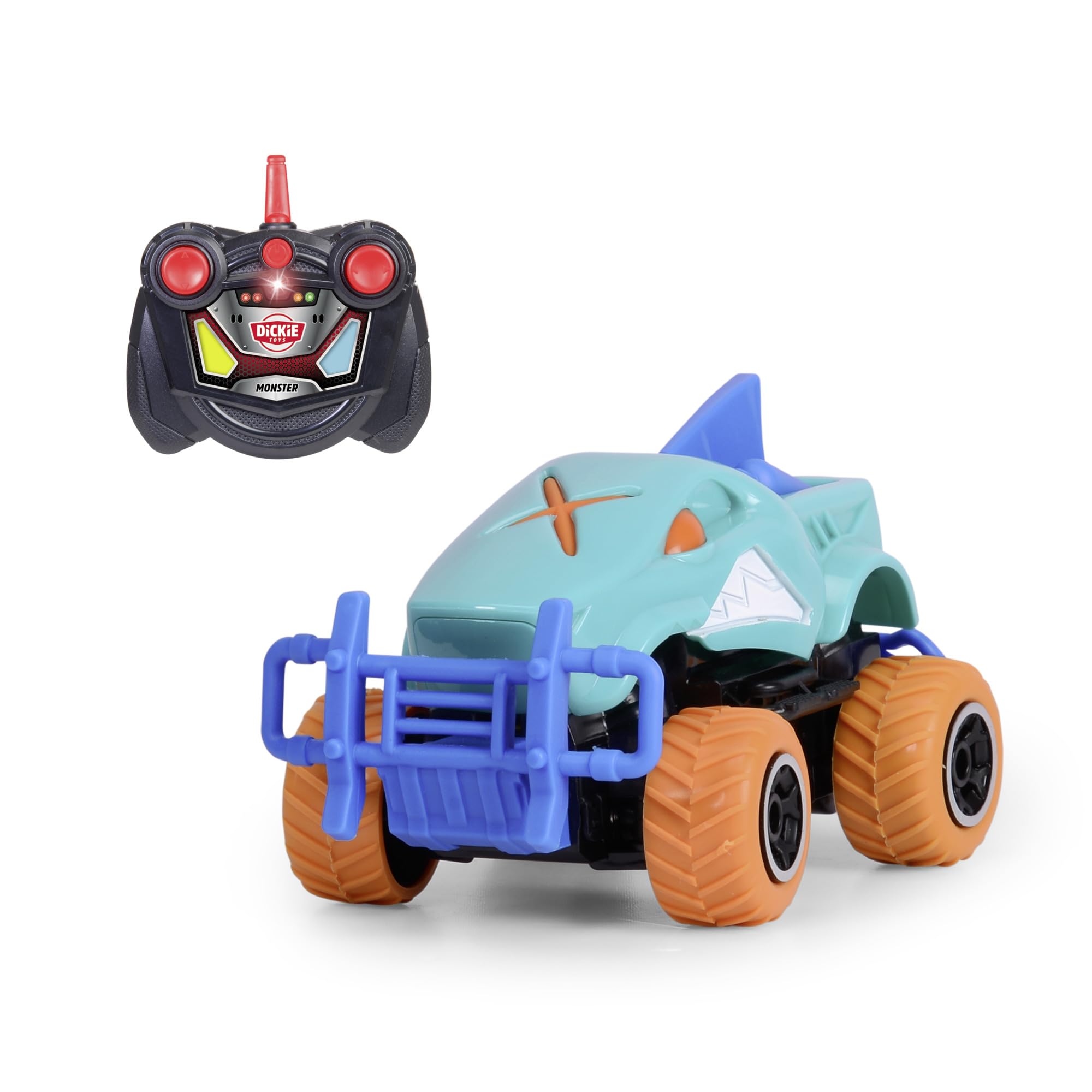 dickie-go-crazy-monster-shark-rc-monstertruck-14cm image 1