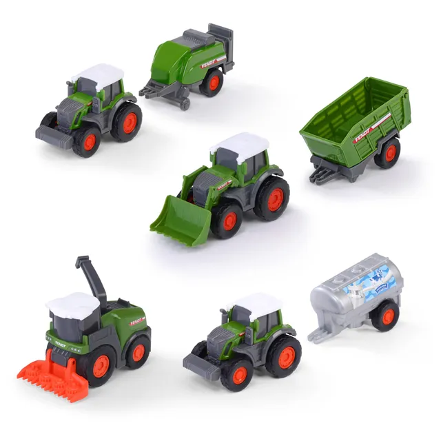 dickie-go-real-fendt-micro-team-traktor-9-cm-zufalls-set image 1