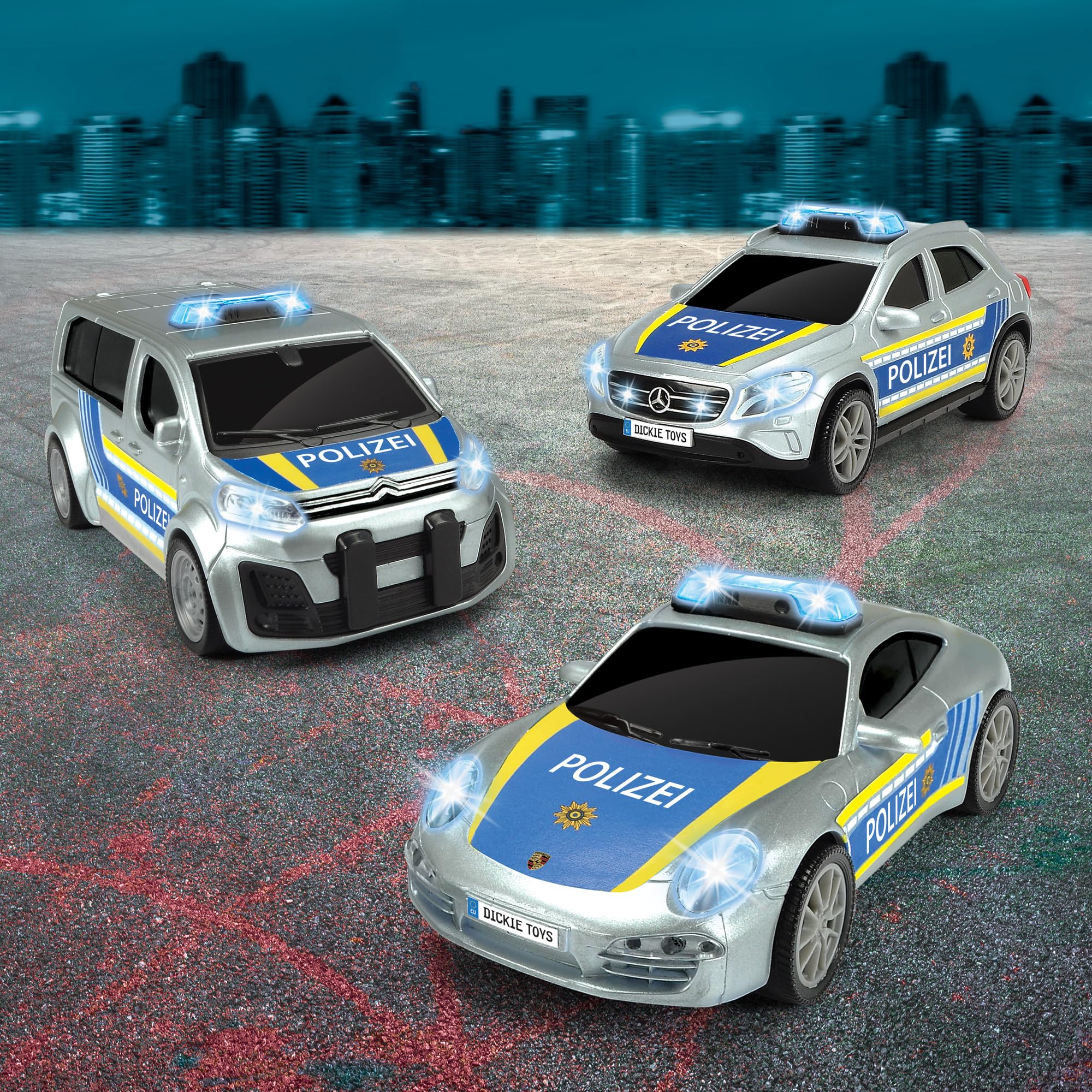 dickie-toys-sos-police-unit-polizeiauto-15-cm-mit-licht-sound image 5