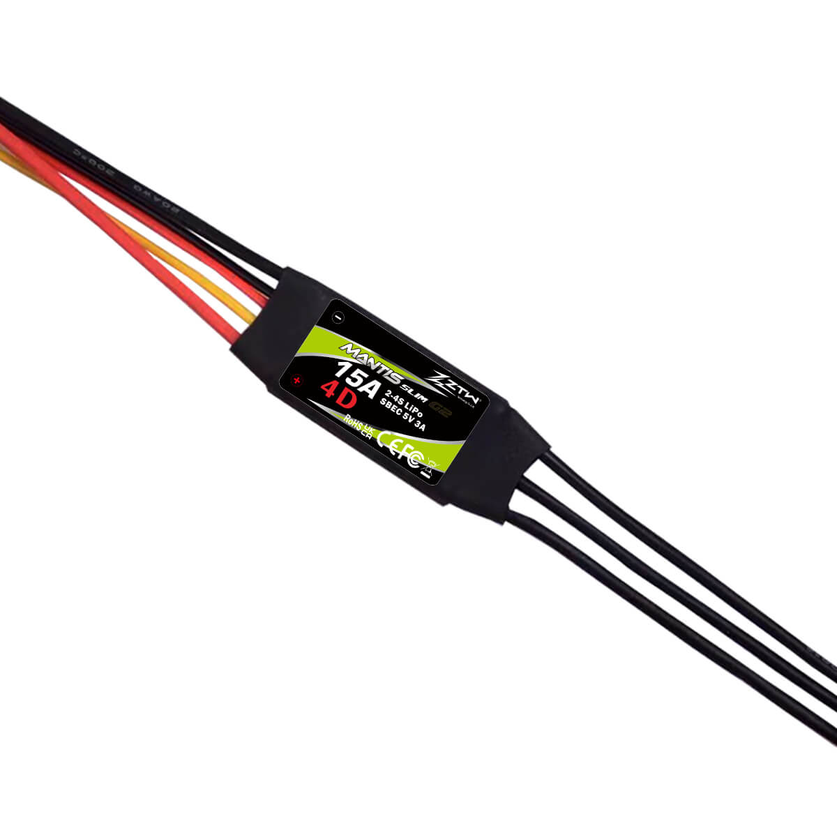 ztw-mantis-slim-g2-15a-esc-regler-2-4s-sbec-f-r-rc-flugzeug image 3