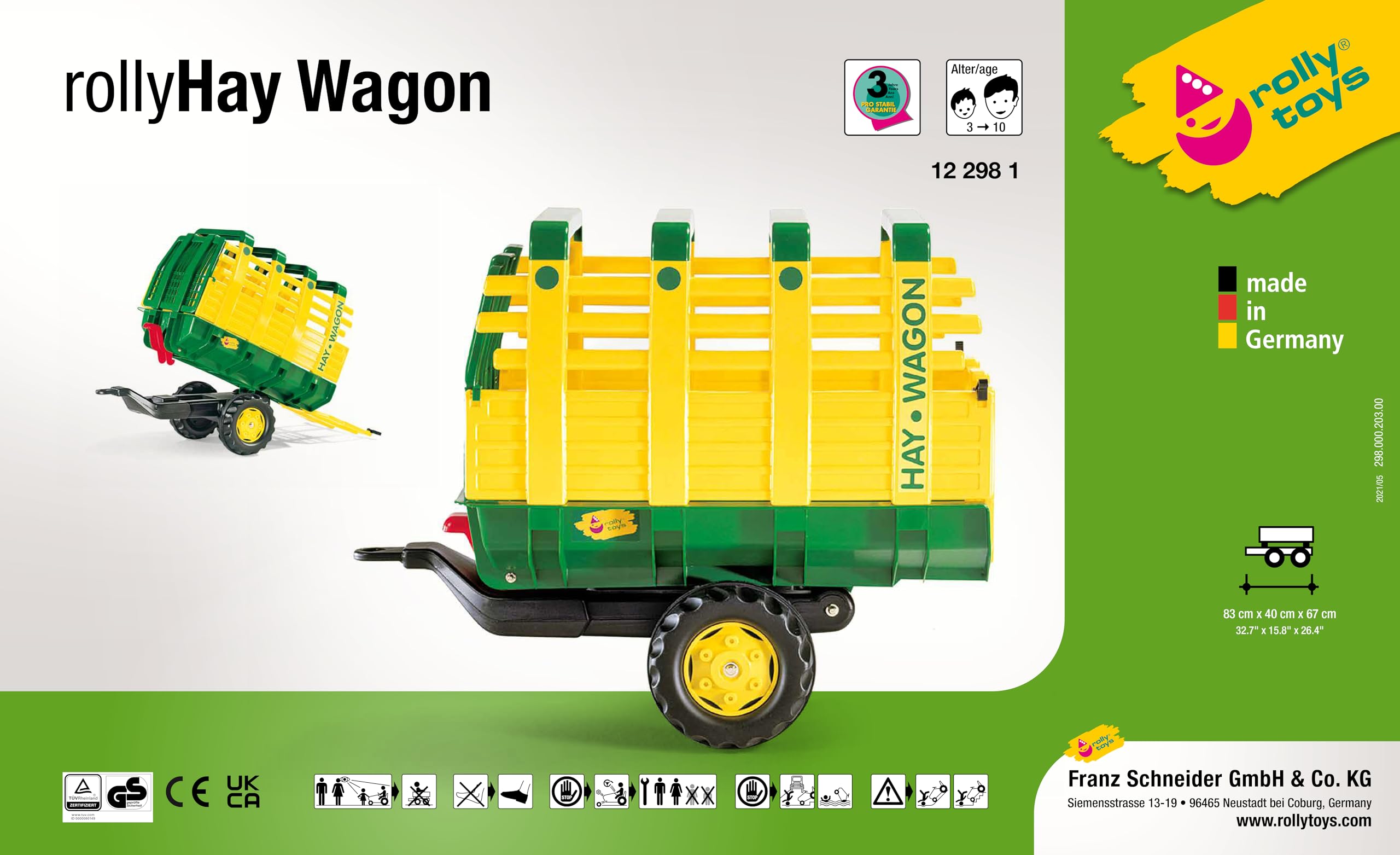 rolly-toys-rollytrailer-122981-heuladewagen-anh-nger-gr-n-gelb image 5