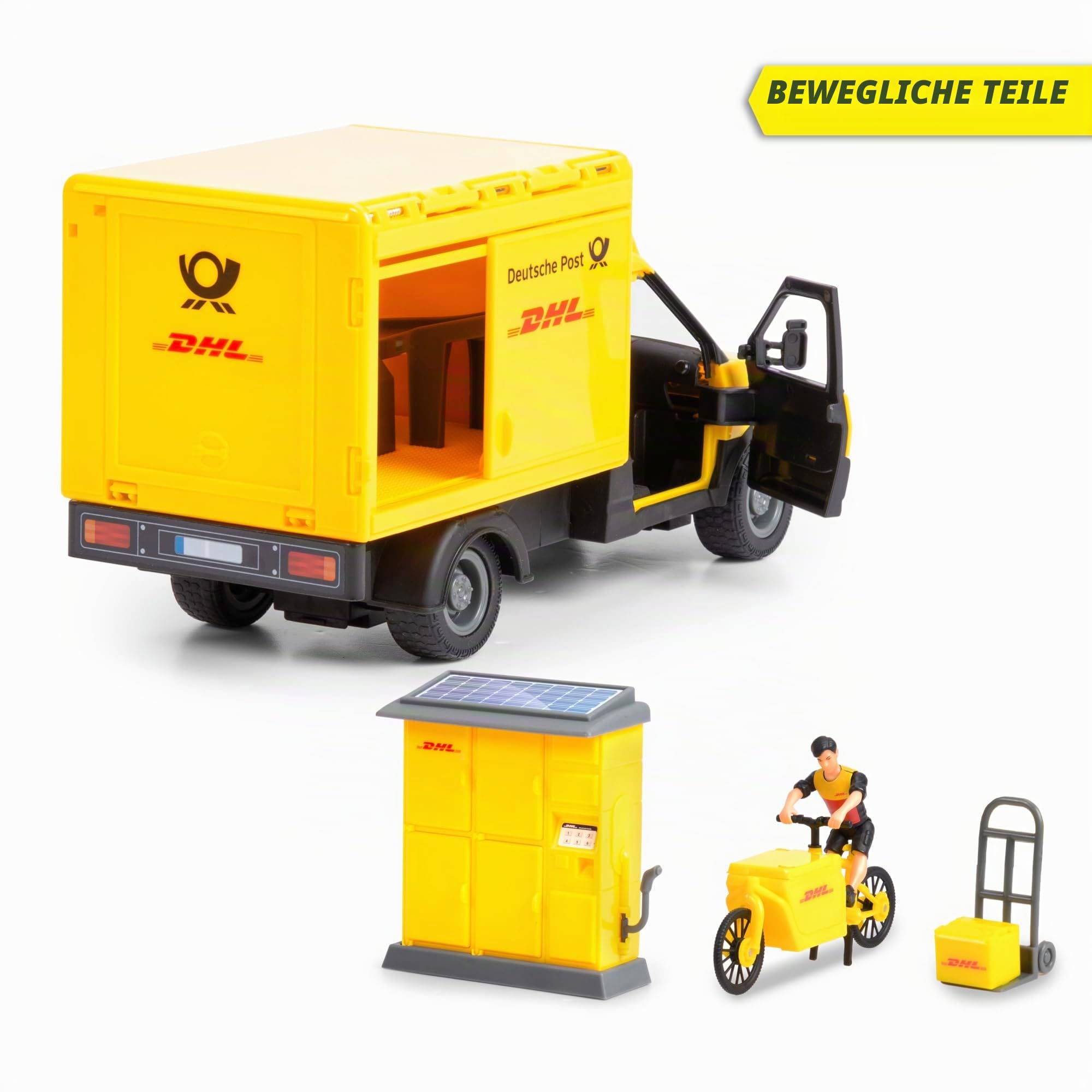 dickie-toys-go-real-dhl-delivery-set-25-cm-mit-sound image 2
