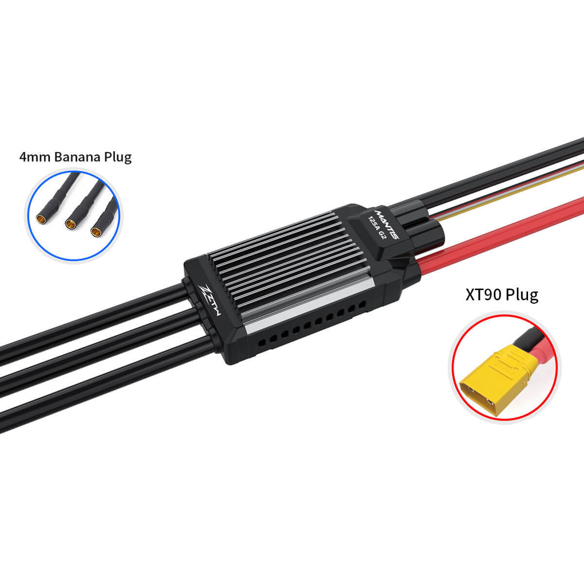 ztw-mantis-g2-125a-esc-3-8s-sbec-flugregler-xt90 image 8