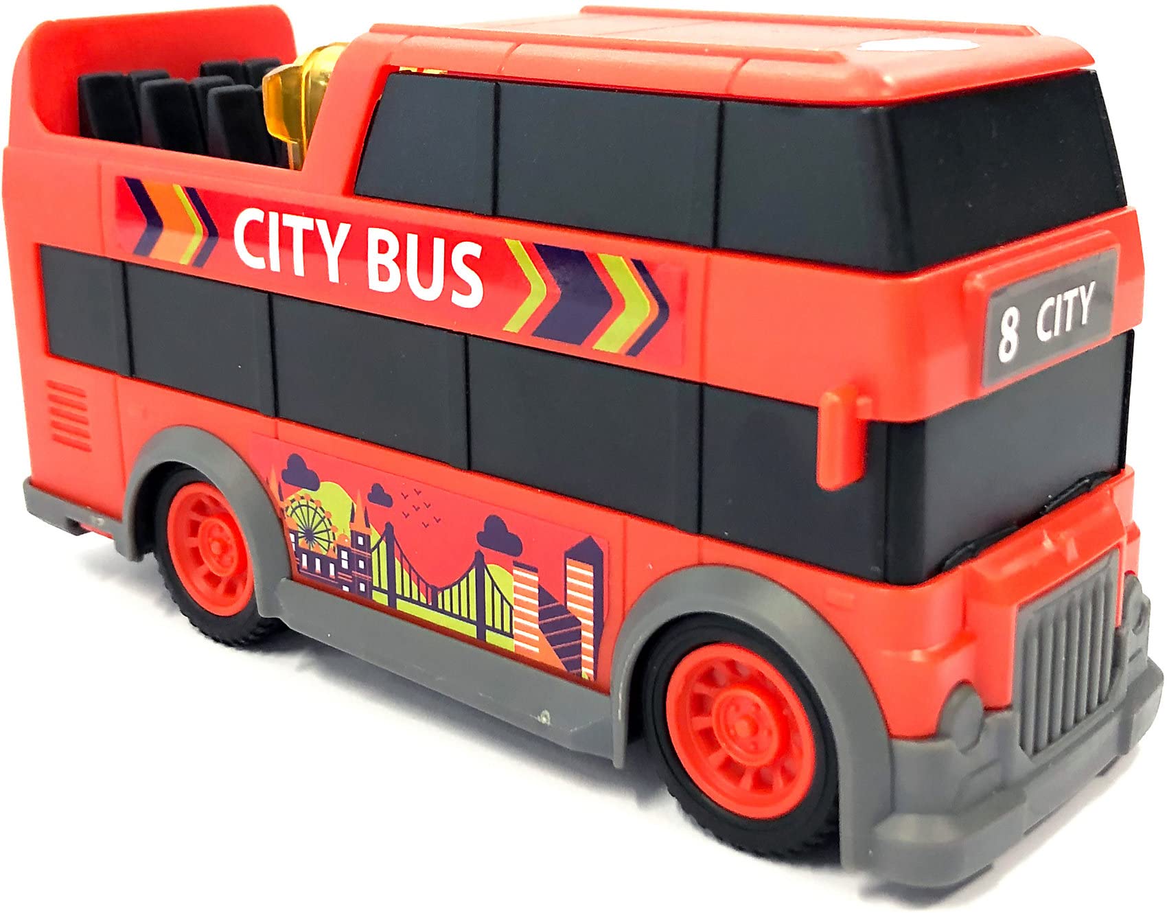 dickie-go-real-city-bus-spielzeugbus-mit-friktion image 5