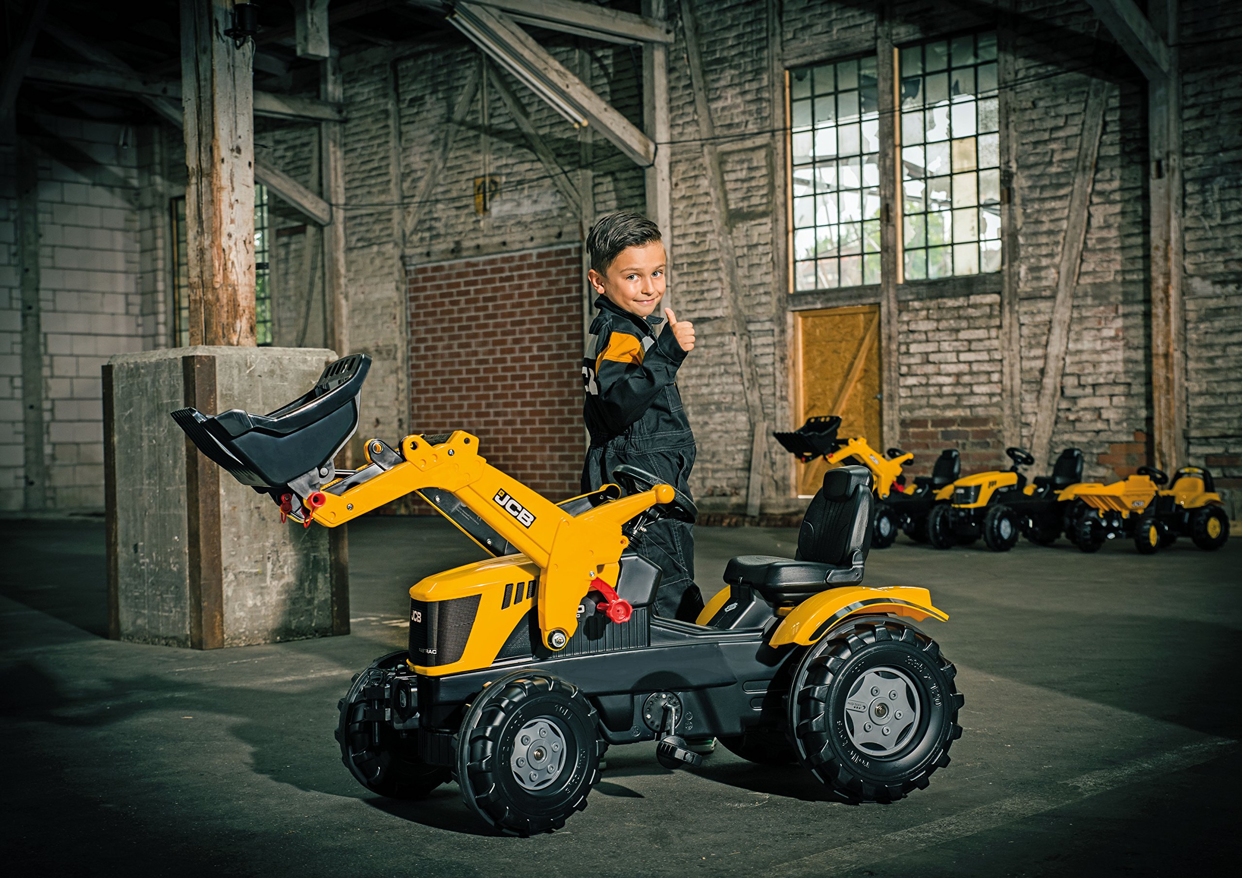 rolly-toys-rollyfarmtrac-jcb-8250-trettraktor-mit-lader image 5