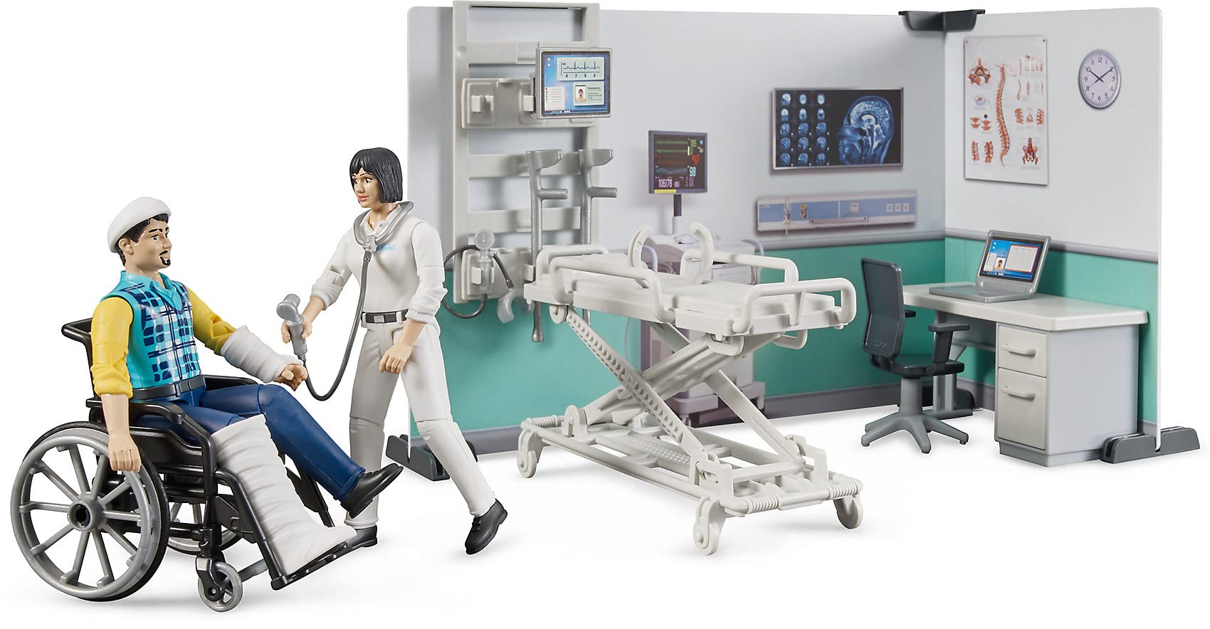 bruder-bworld-62711-krankenstation-spielset-mit-figuren image 3