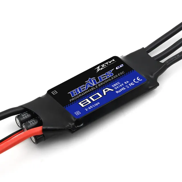 ztw-beatles-g2-80a-flugregler-2-6s-sbec-drohne-uav image 1