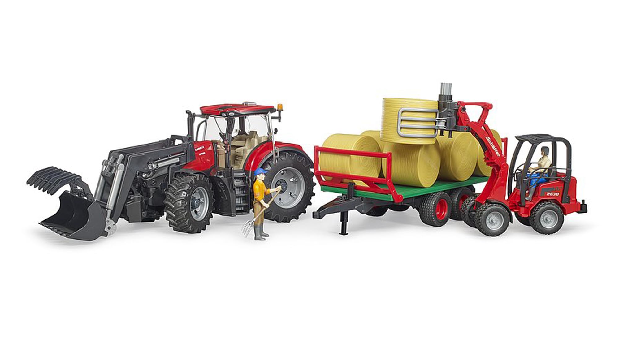 bruder-profi-series-case-ih-optum-300cvx-traktor-mit-frontlader-anh-nger image 4