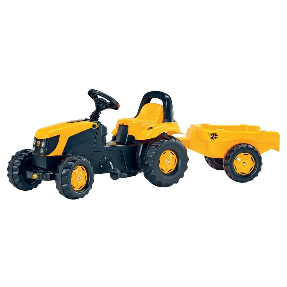 rolly-toys-rollykid-jbc-trettraktor-mit-anh-nger image 1
