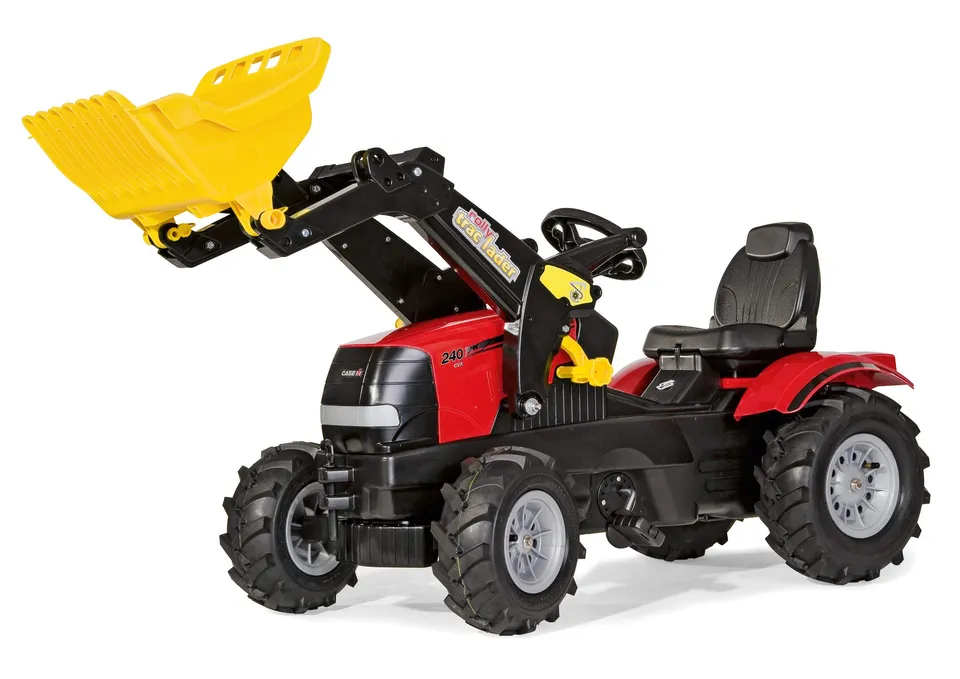 rolly-toys-rollyfarmtrac-case-puma-cvx225-trettraktor-lader-luftreifen image 1