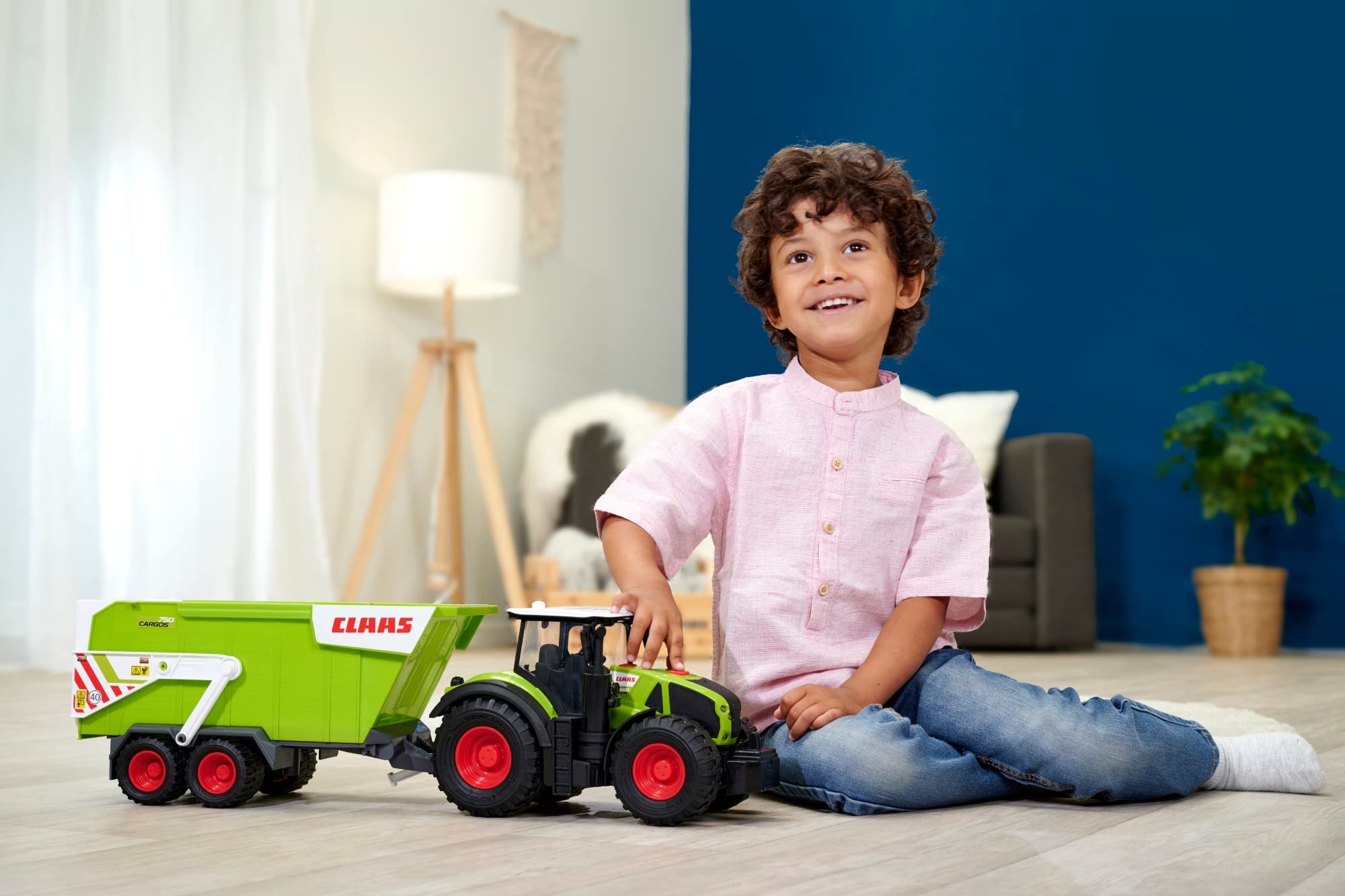 dickie-go-real-claas-traktor-anh-nger-64-cm-licht-sound image 4