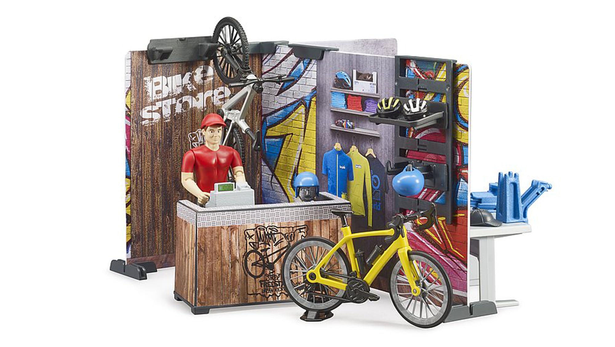 bruder-bworld-63120-fahrrad-shop-themenset-1-16-werkstatt image 6