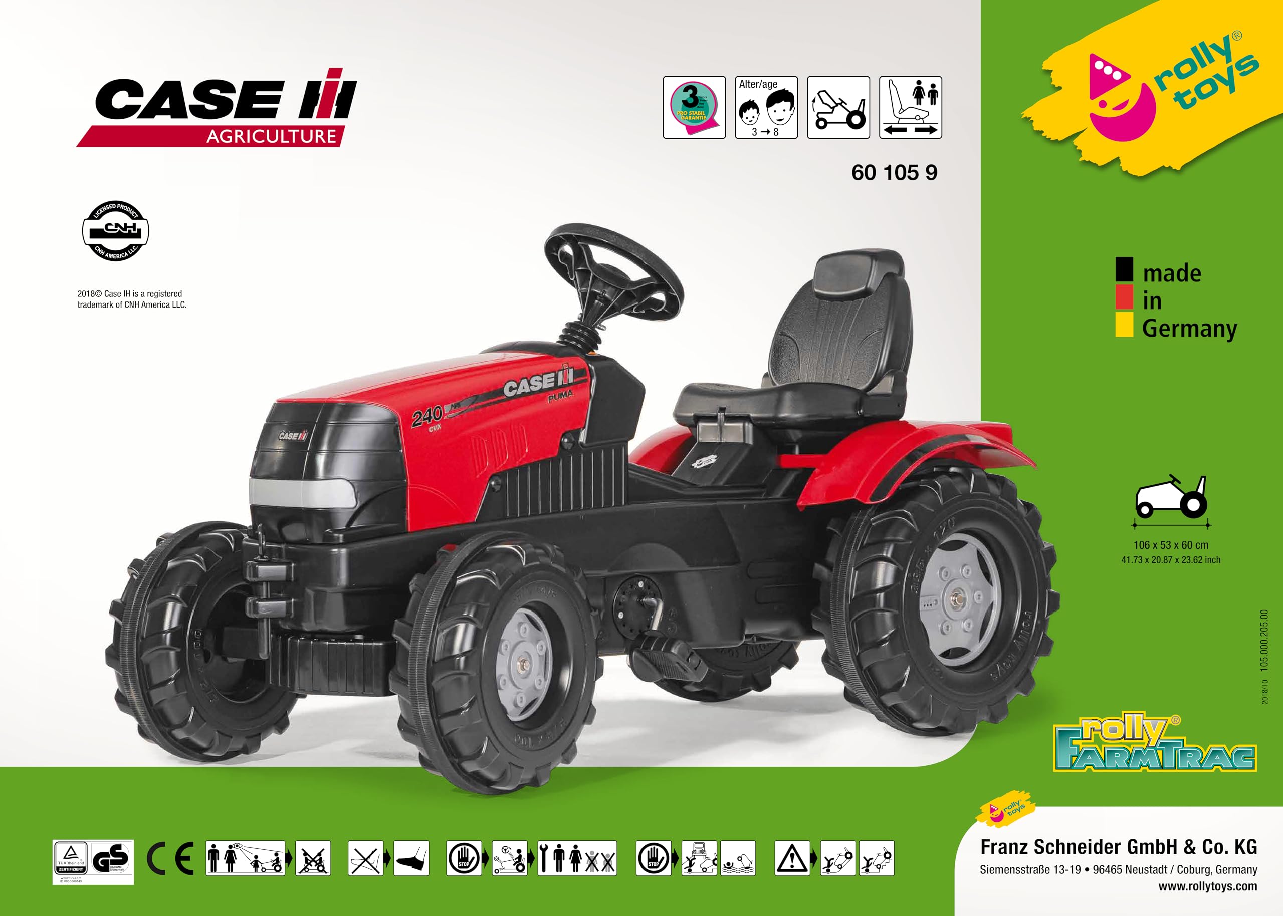 rolly-toys-rollyfarmtrac-case-puma-trettraktor image 2
