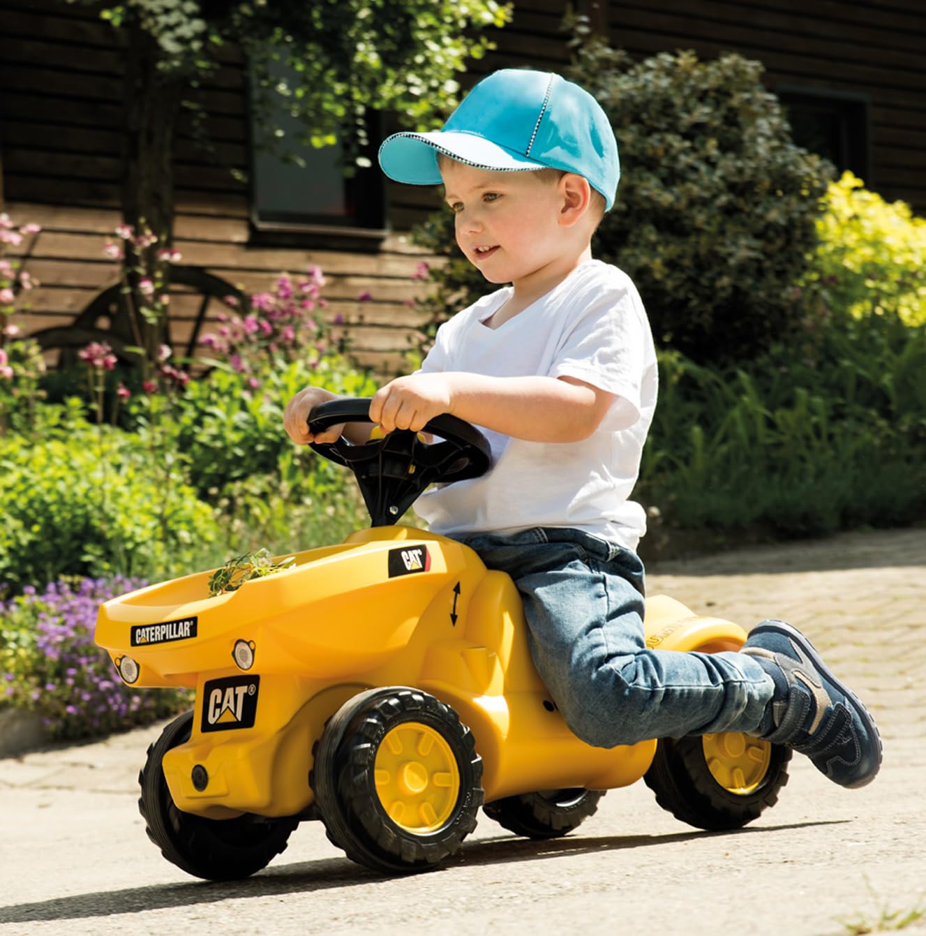rolly-toys-rollyminitrac-132249-cat-dumper-rutscher-gelb-kippmulde image 3