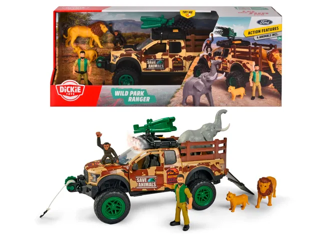dickie-toys-go-real-wild-park-ranger-set-jeep-tarnfarben image 1