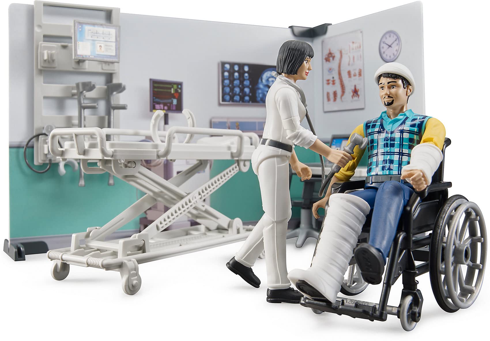 bruder-bworld-62711-krankenstation-spielset-mit-figuren image 2