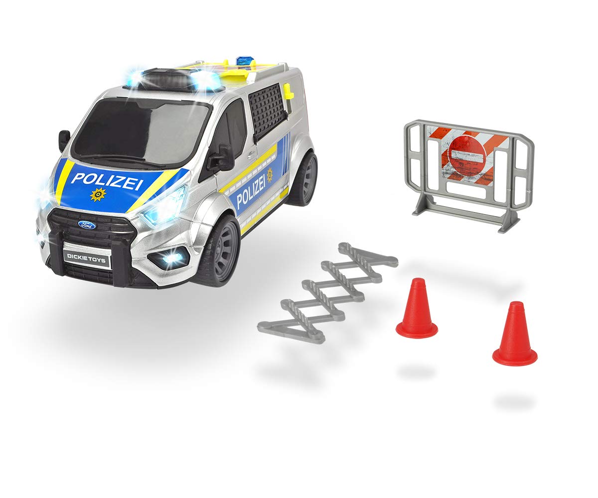 dickie-sos-ford-transit-polizei-polizeibus-28cm-licht-sound image 1