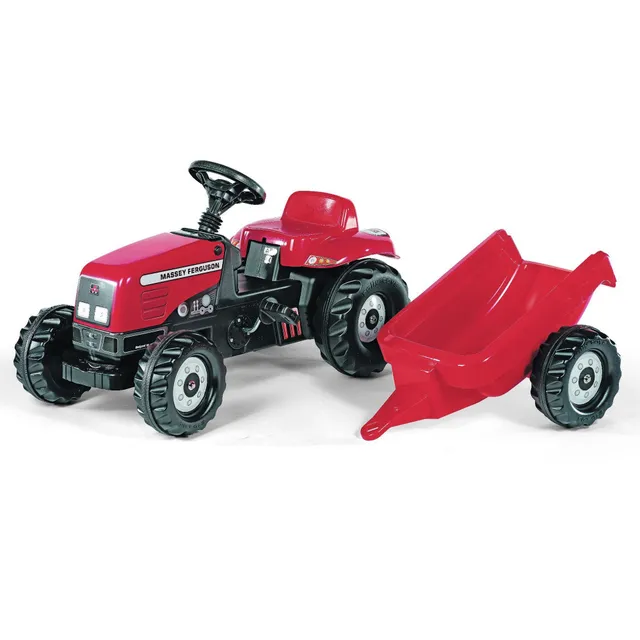 rolly-toys-rollykid-massey-ferguson-trettraktor-anh-nger image 1