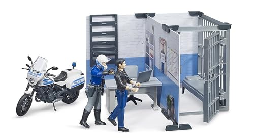 bruder-bworld-62732-polizeistation-spielzeug-mit-motorrad image 8