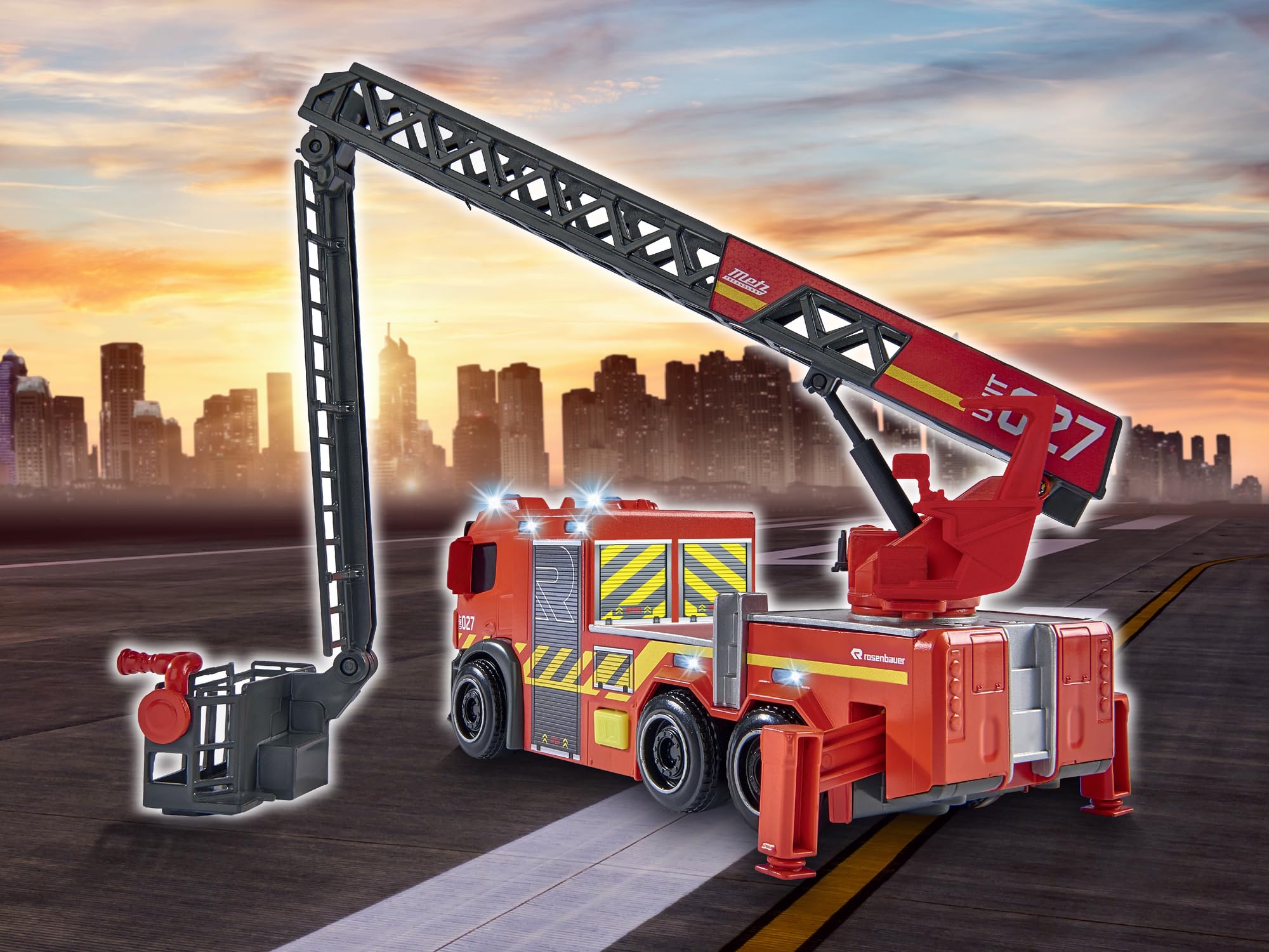 dickie-toys-sos-feuerwehr-drehleiter-feuerwehrauto-licht-sound image 6