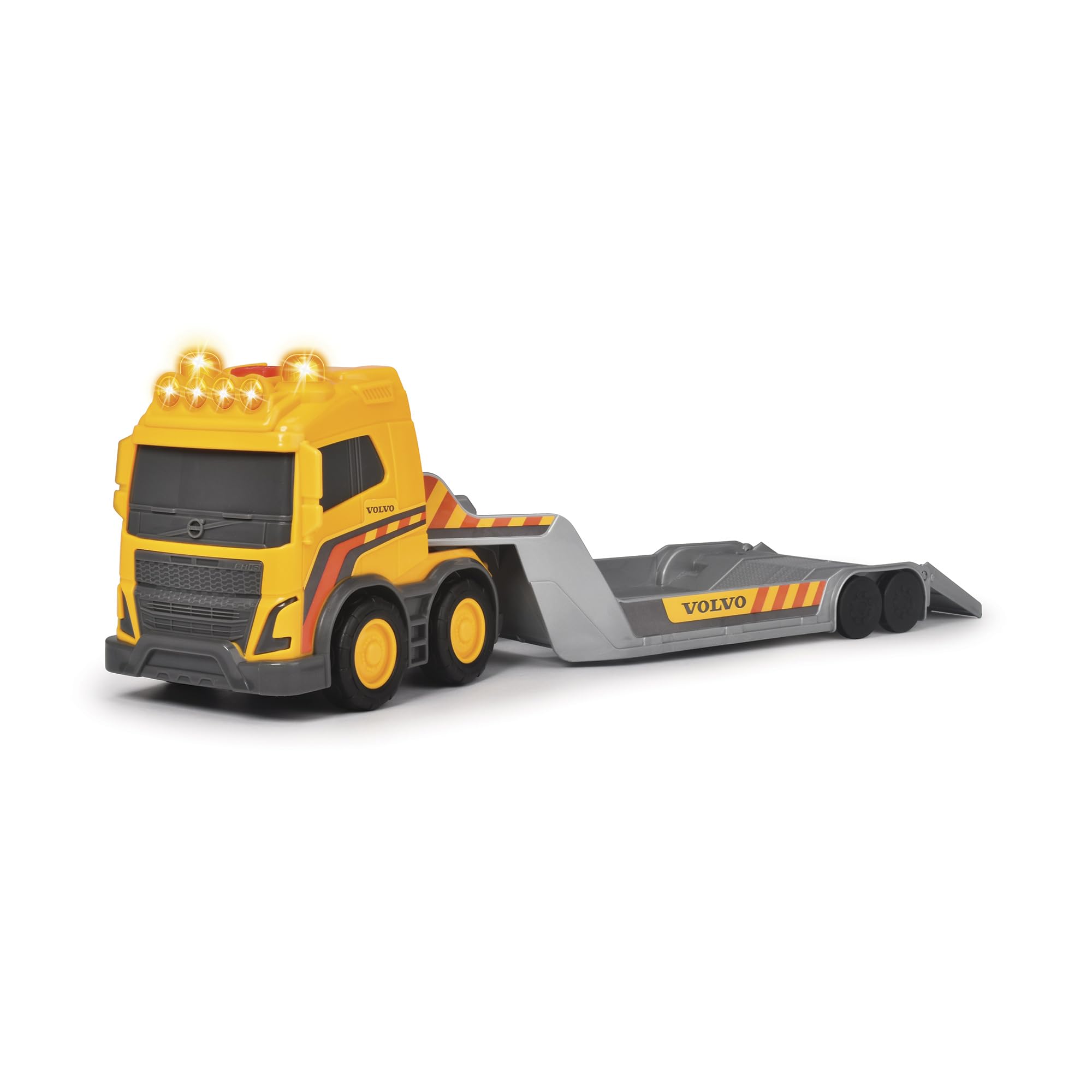 dickie-toys-go-real-volvo-truck-team-spielzeug-lkw-32-cm-mit-radlader image 5