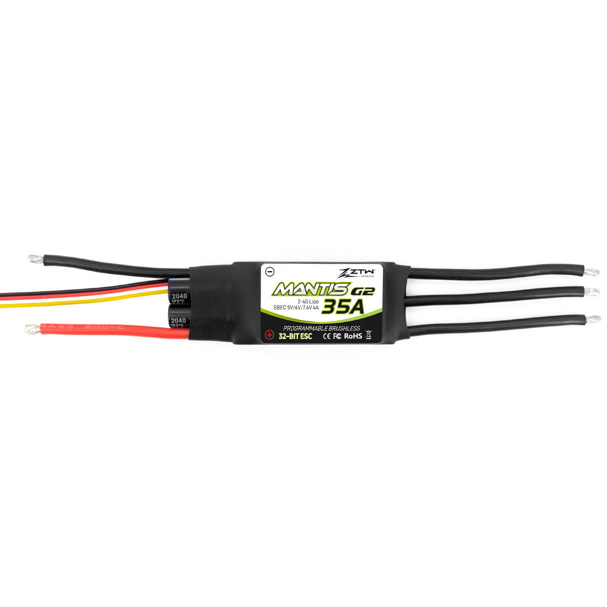 ztw-mantis-g2-35a-flugregler-2-4s-sbec-ohne-stecker image 3