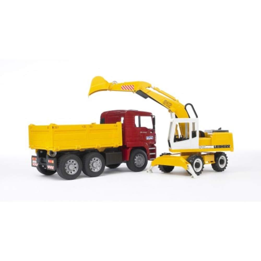 bruder-profi-02751-man-tga-kipper-spielzeug-lkw-mit-bagger image 3