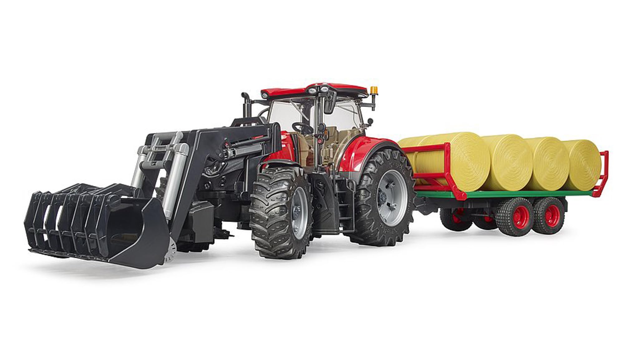 bruder-profi-series-case-ih-optum-300cvx-traktor-mit-frontlader-anh-nger image 2