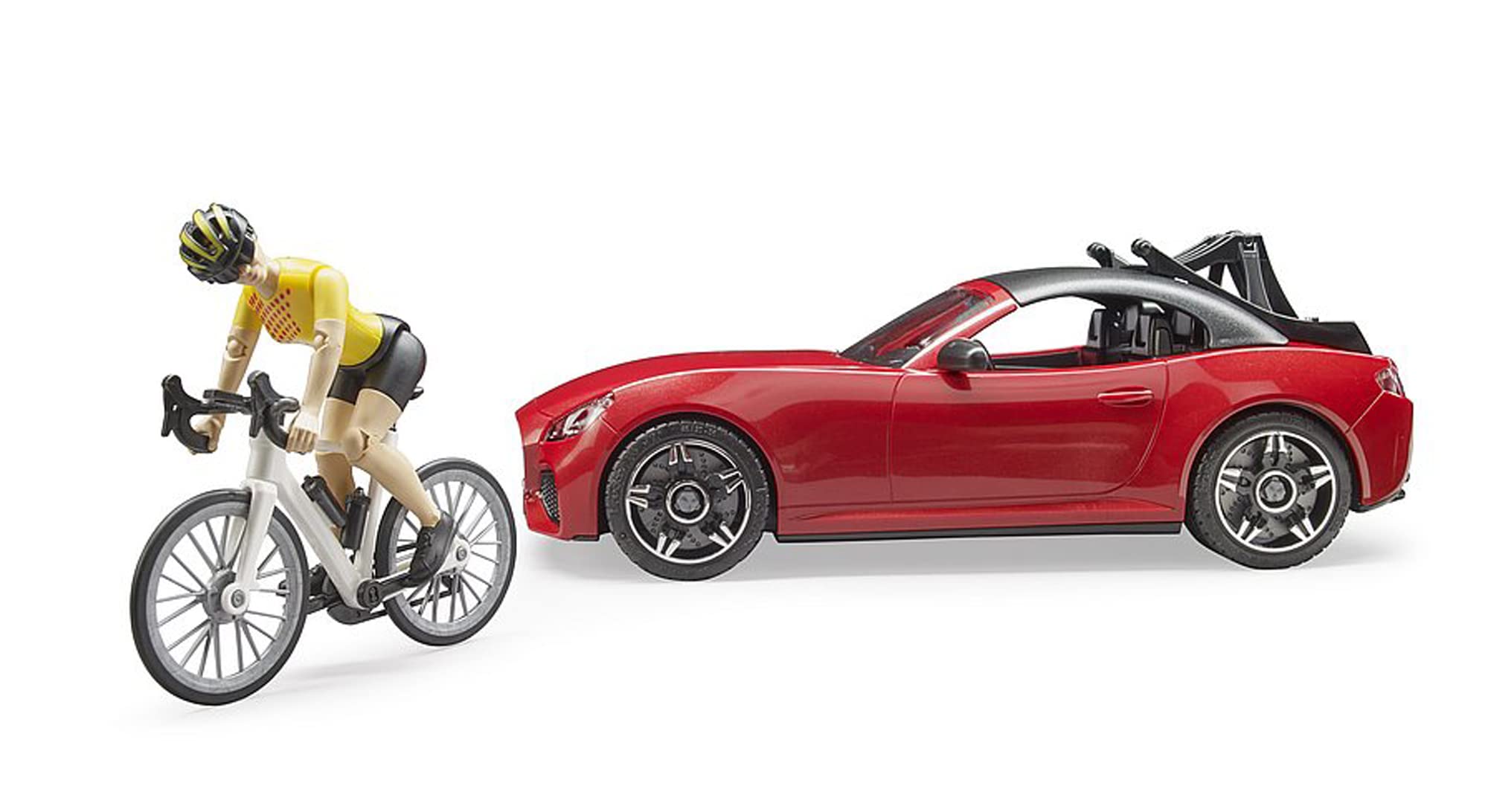 bruder-profi-series-03485-roadster-cabrio-mit-rennrad image 4