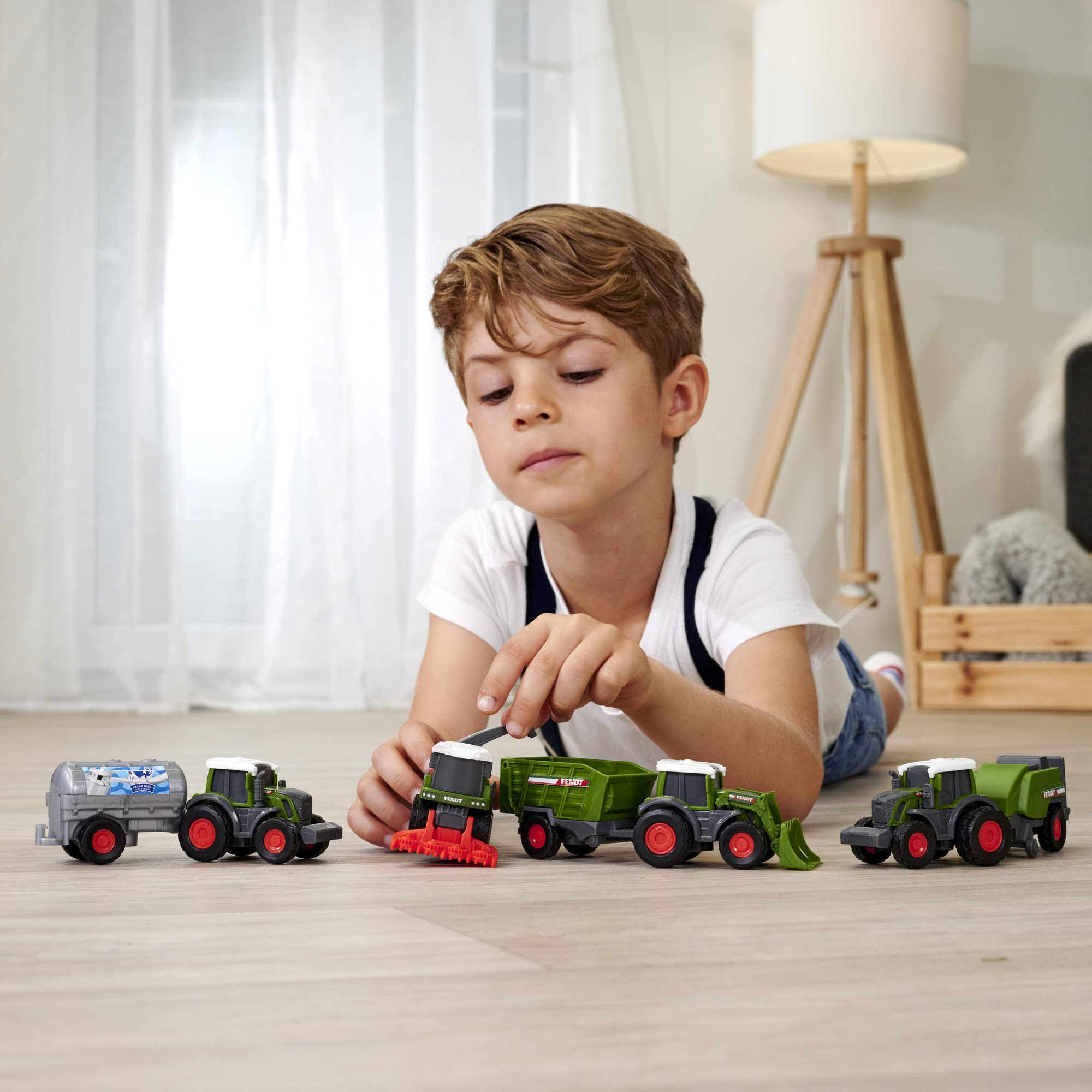 dickie-go-real-fendt-micro-team-traktor-9-cm-zufalls-set image 5