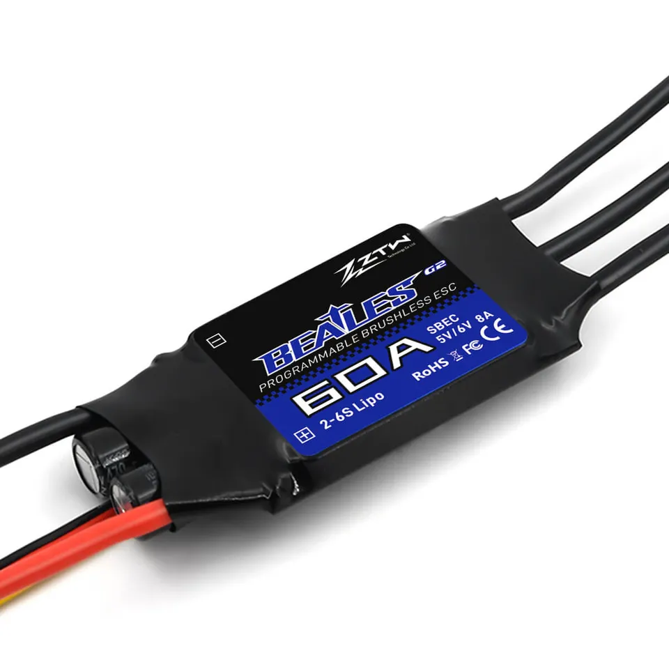 ztw-beatles-g2-60a-esc-drohnen-regler-ohne-stecker-2-6s-sbec image 1