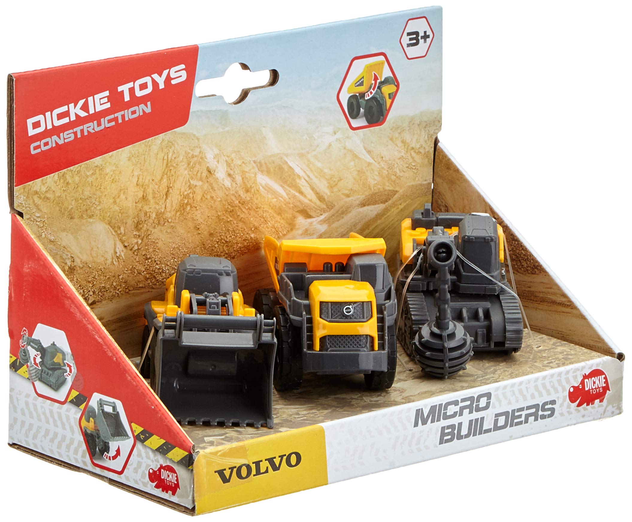dickie-toys-go-real-volvo-micro-builders-baufahrzeuge-3er-set image 5